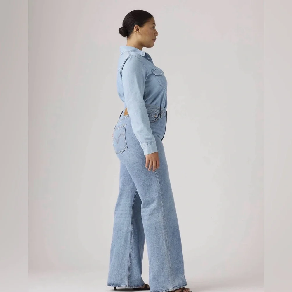 LEVI’S RIBCAGE WIDE LEG WOMEN'S JEANS - Picture 6 of 15